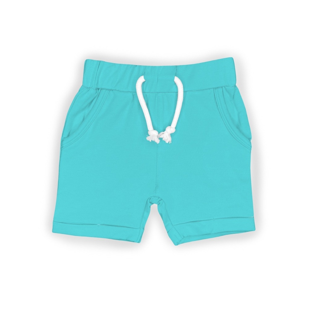 NEW WITHOUT TAGS Turquoise Bamboo Shorts with Pockets Slumber Sprouts